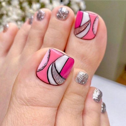 Wear nail manicure toenail patch wholesale collection toenail removable  fake nail false nails｜365nails