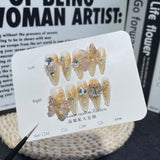 Indústria pesada de luxo leve, armadura de alta qualidade feita à mão, borboleta inteligente Symphony, remendo de unha longo e pontiagudo, borboleta em movimento ｜ 365nails