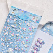 365nails: "set embossé cinnamoroll licorne irisé" – Autocollants pour ongles