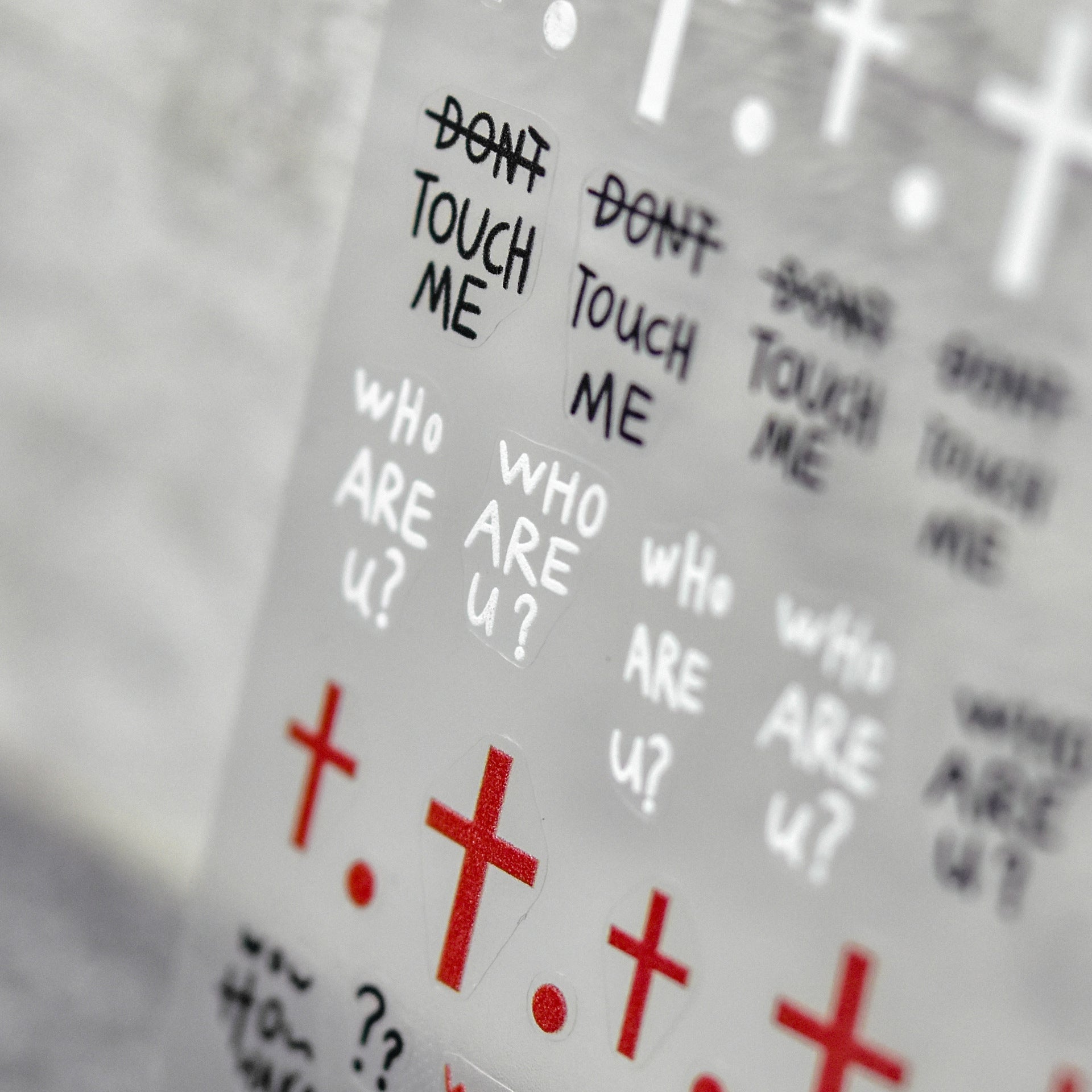 Punk Rebellion – Edgy Text & Cross Nail Art Set