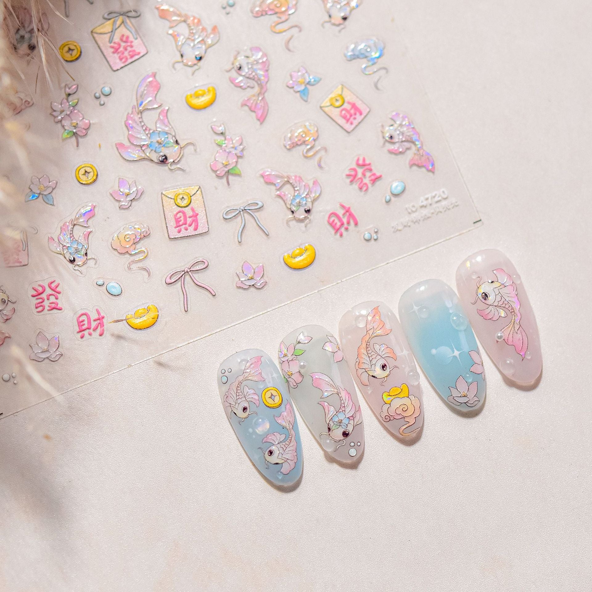 365nails: "Lucky Koi & Fortune" – nail art stickers