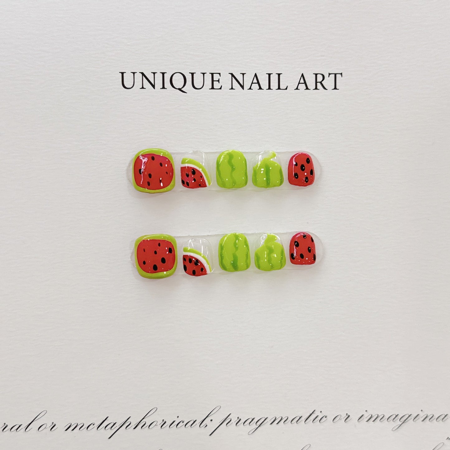 Cute Cartoon Kids Press On Nails Set