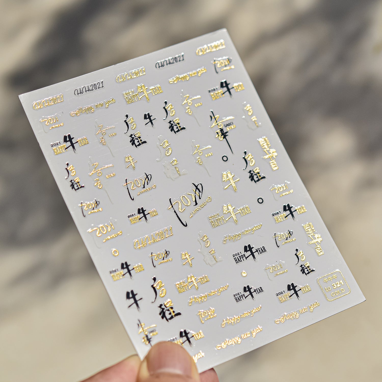 365nails: "Metallic Gold Rose" – nail art stickers