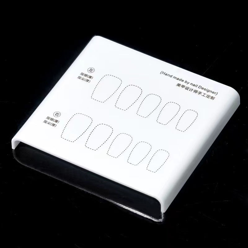 High-end transparent acrylic press on nails storage box wholesale