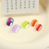 Kids press-on nails Comes with nail patch pointed almond 24 pieces finished product