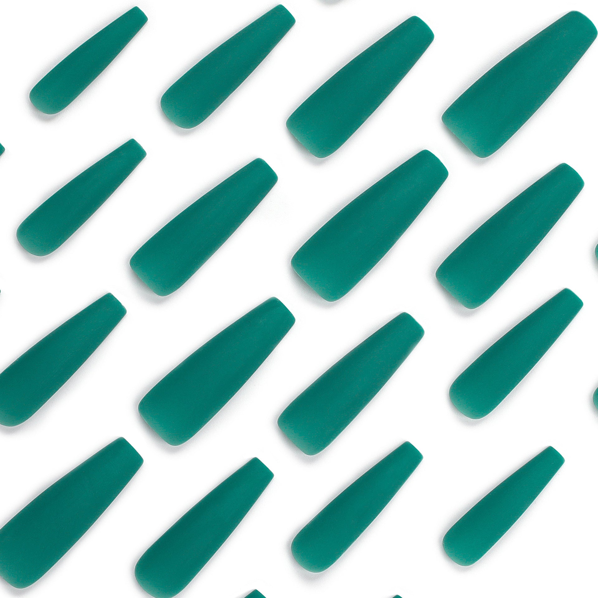 New solid color green wearing nail extra long ballet whitening nail nail piece  fake nail patch factory wholesale｜365nails