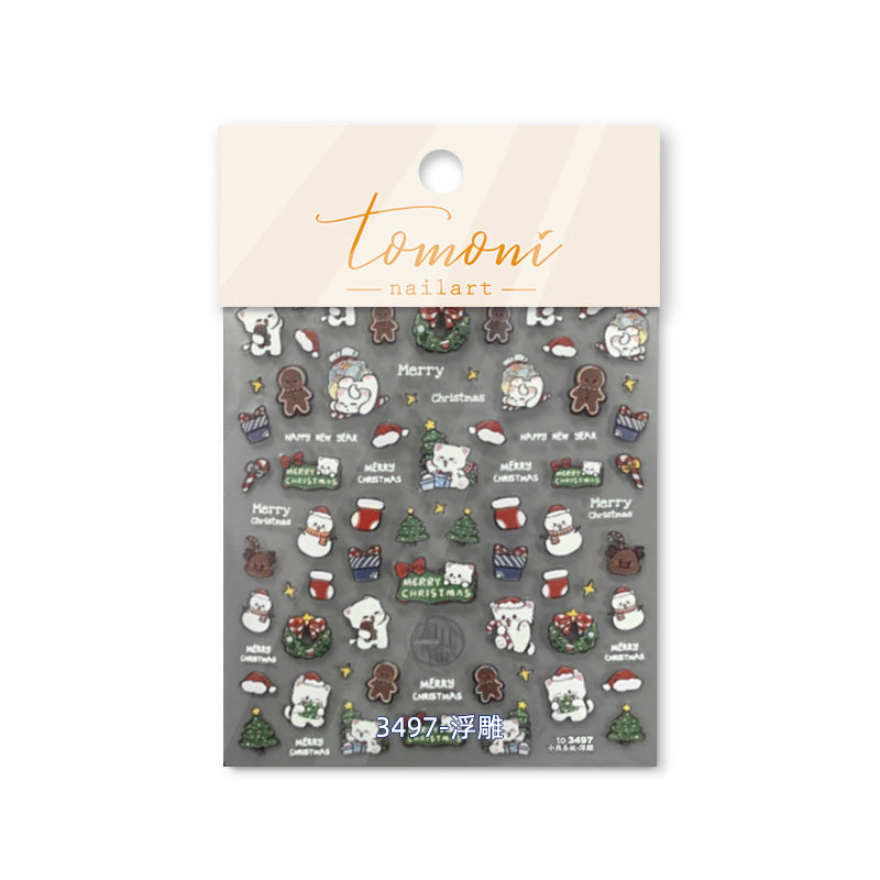 Embossed Christmas Carnival – 3D Festive Nail Art Set