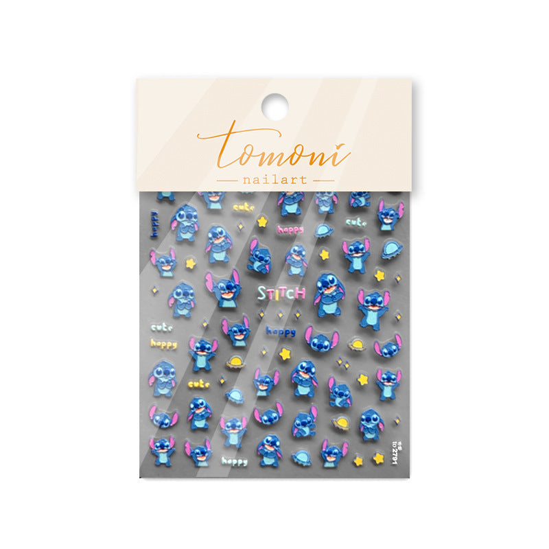 365nails: "Cute Stitch Cartoon Character" – nail art stickers
