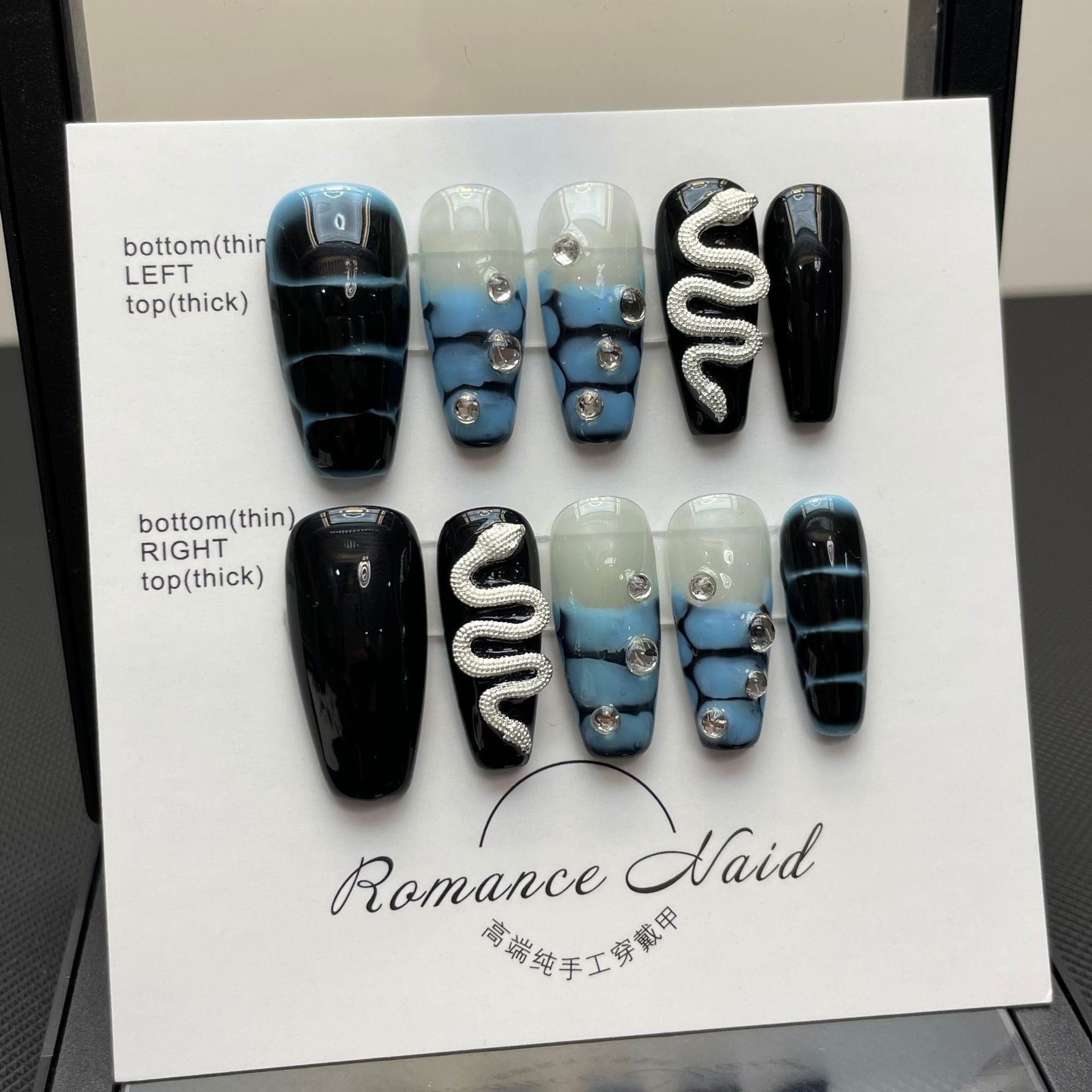 Collection Abstract Nail Art Sticker False Nail Detachable Finished Product Phototherapy Pure handmade press on nails Wear | 365nails