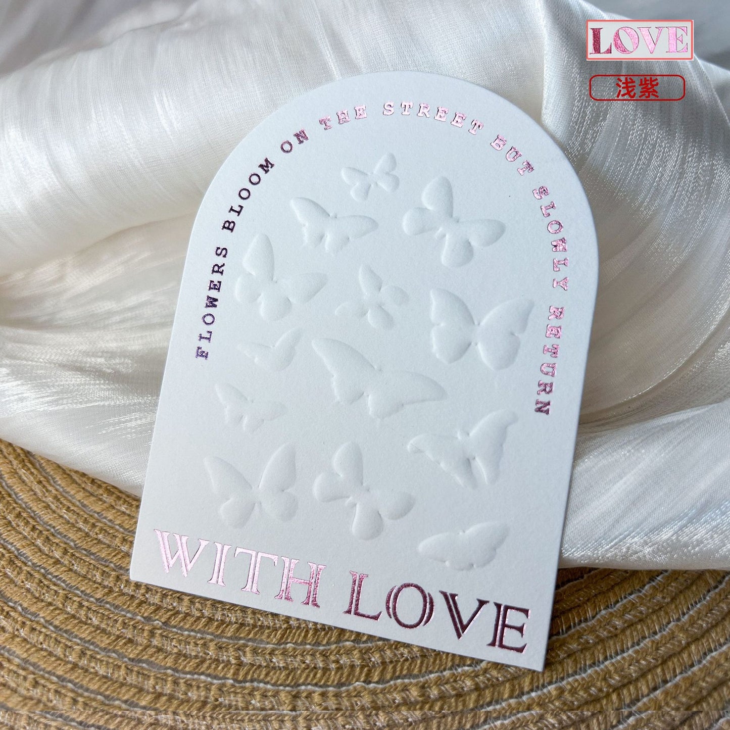 Embossed Gold Cotton Display Cards for Press On Nails (MOQ=50)