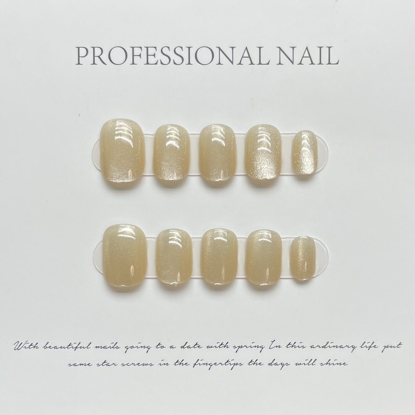 Colorful Glossy Short Press On Nails Collection Set