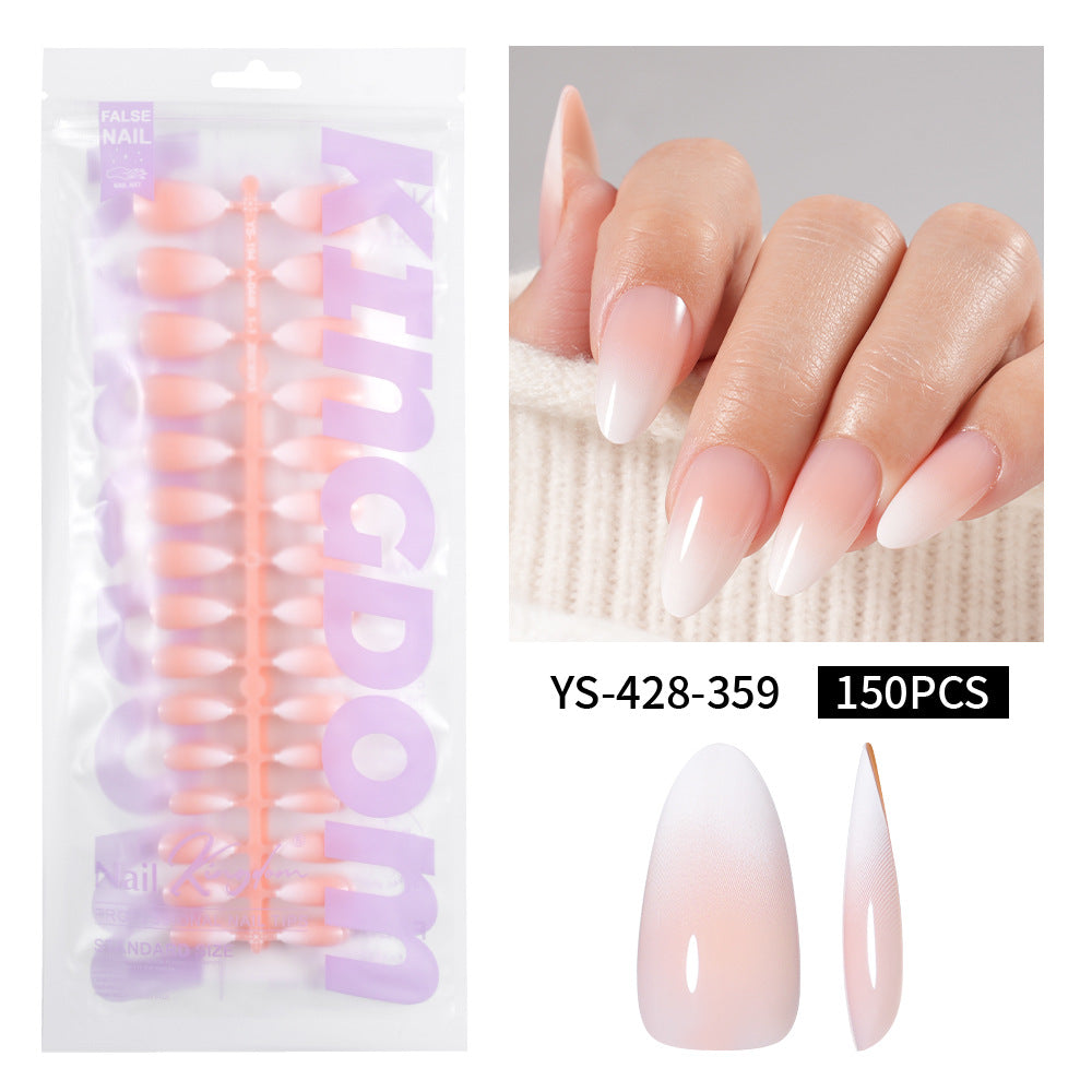Pointes d'ongles classiques French — faux ongles press-on, 150 pièces préfabriquées (MOQ=3)