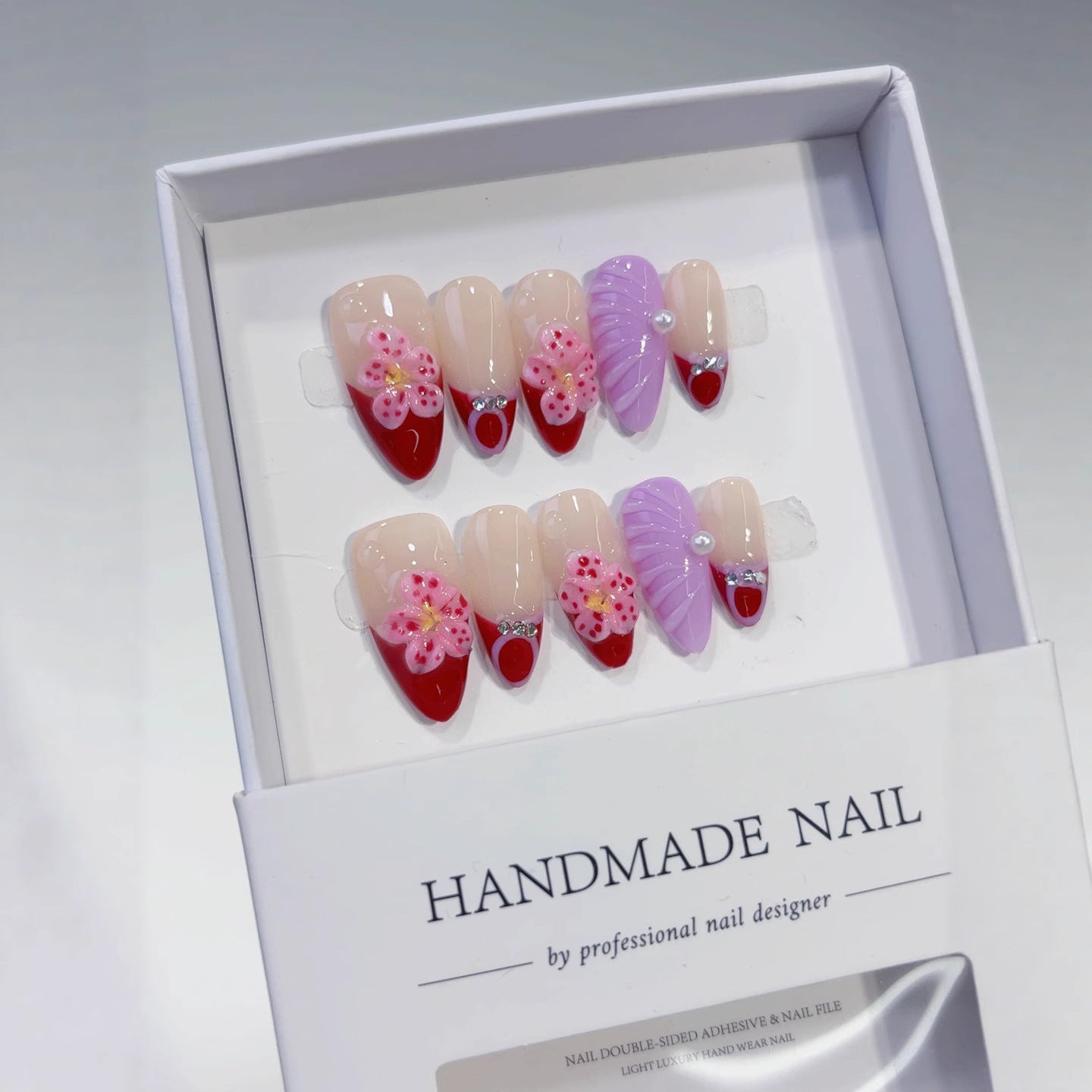 Sakura Dream: "Cherry Petal" – Almond Press-On Nails