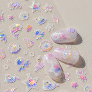 365nails: "Holographic Blue Butterfly" – Nail Art Stickers