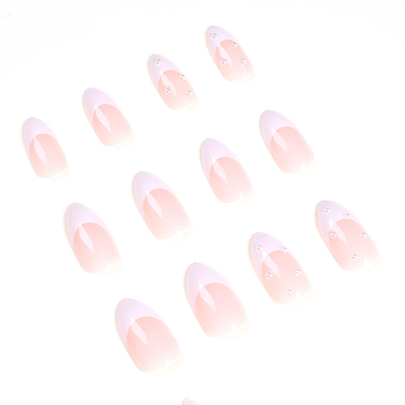 press-on nails Patch White French Nail Art Water Drop Nail Pearl press-on nails Wholesale  Nail Art  Nails｜365nails