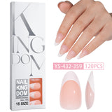 Hot-selling French-style armor, simple spray oil-shiny patch manicure removable trapezoidal nail piece 120 pieces in a box