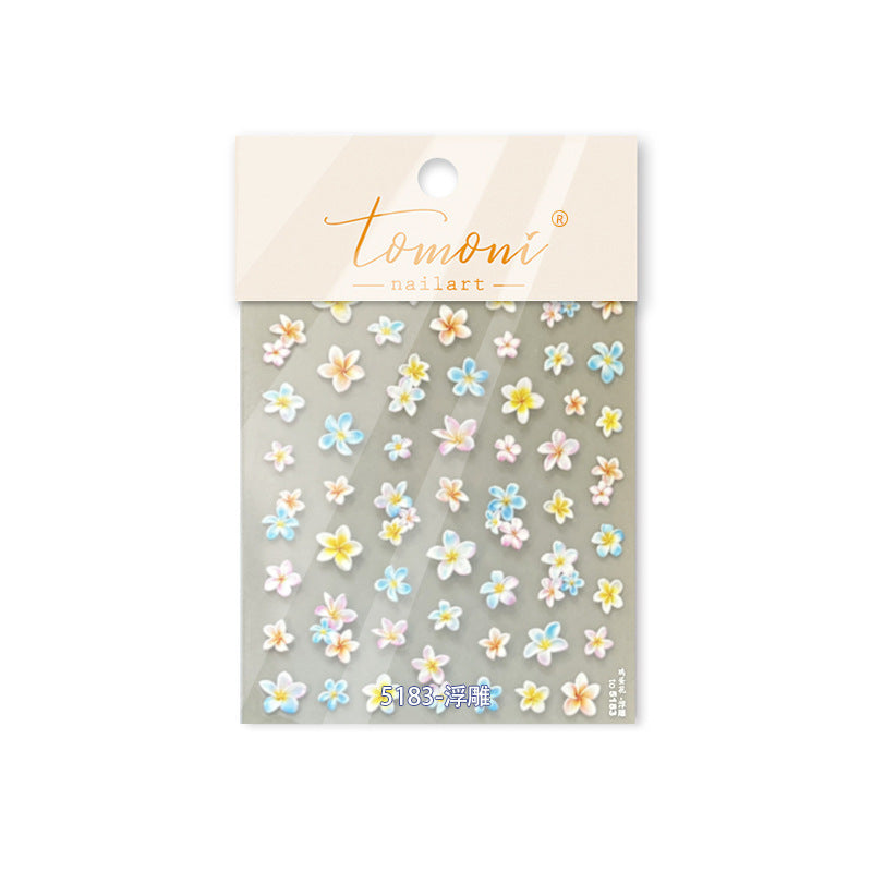 365nails: "Pastel Watercolor Lily" –Nail Art Stickers