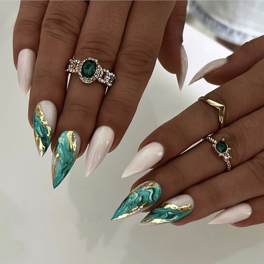 wearable nail art pieces  fake nail nail pieces French wearable nail stickers nail art pieces wholesale｜365nails