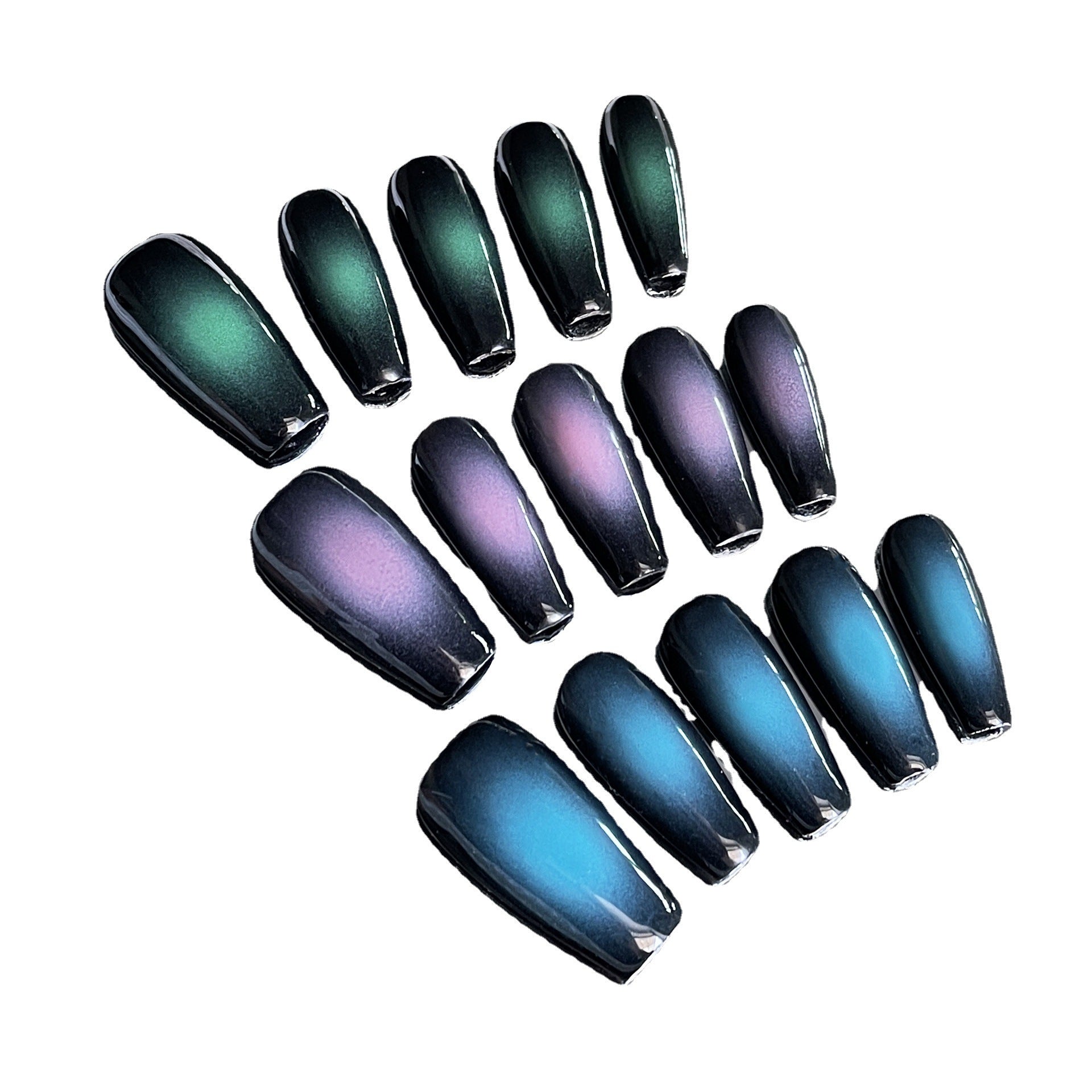 Handmade Nail Wear Summer  Spice Girls Blush Nail Art Finished Patch Wearable Nail Sticker False Nail Wholesale｜365nails