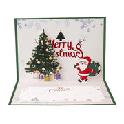 3D three-dimensional Christmas card creative Christmas Eve gift blessing Christmas envelope custom bronzing
