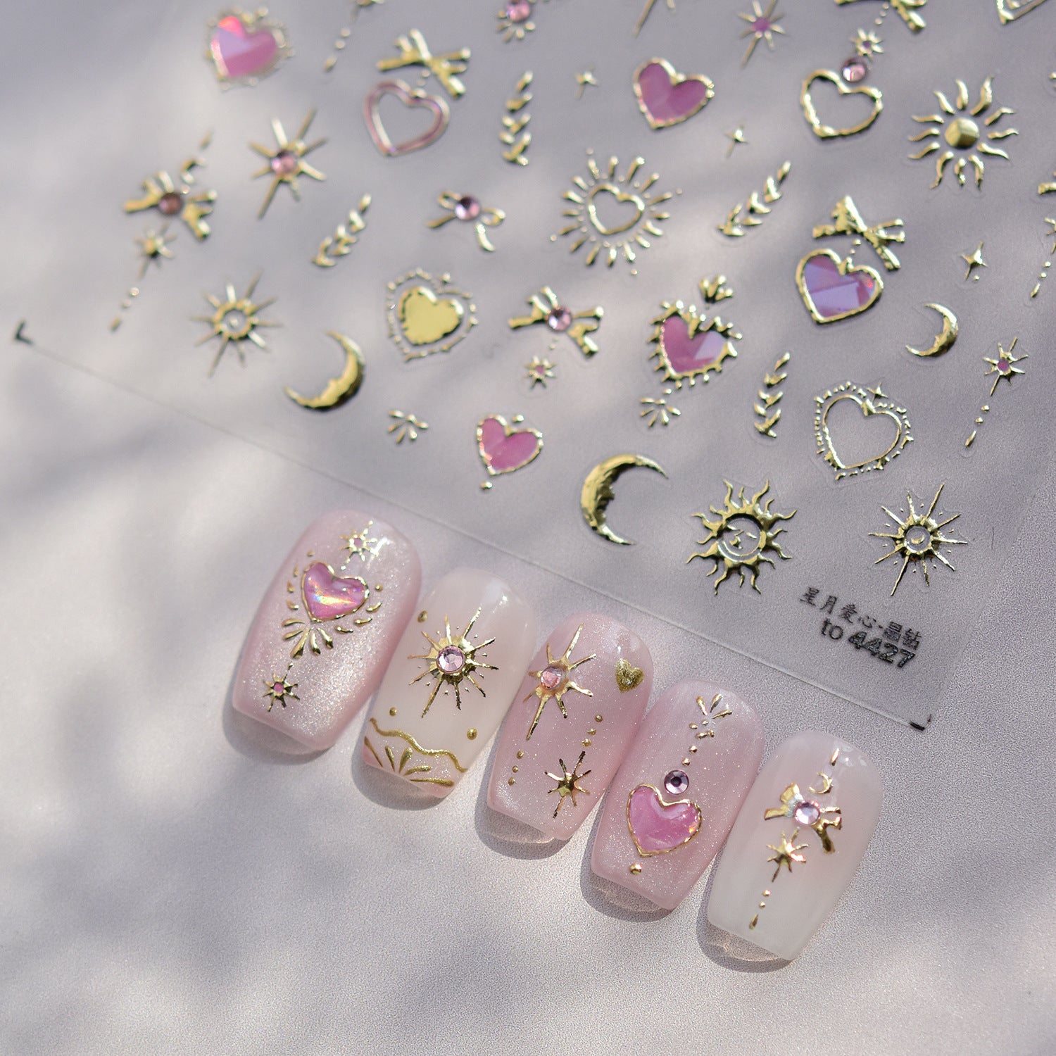 Metallic Celestial Nail Stickers