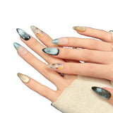 Blue Star Gradient Cute Press On Nails