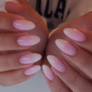 經典法式漸變 簡約短款穿戴甲 24片 特供 批發｜365nails
