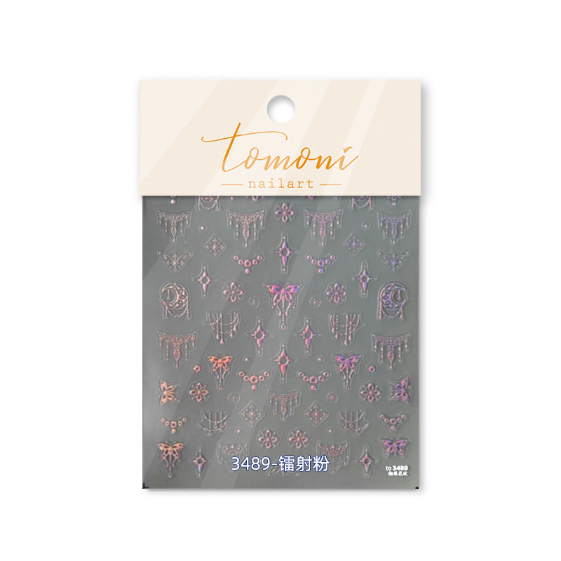 365nails: "홀로그램 별빛 & 나비" – 네일 아트 스티커