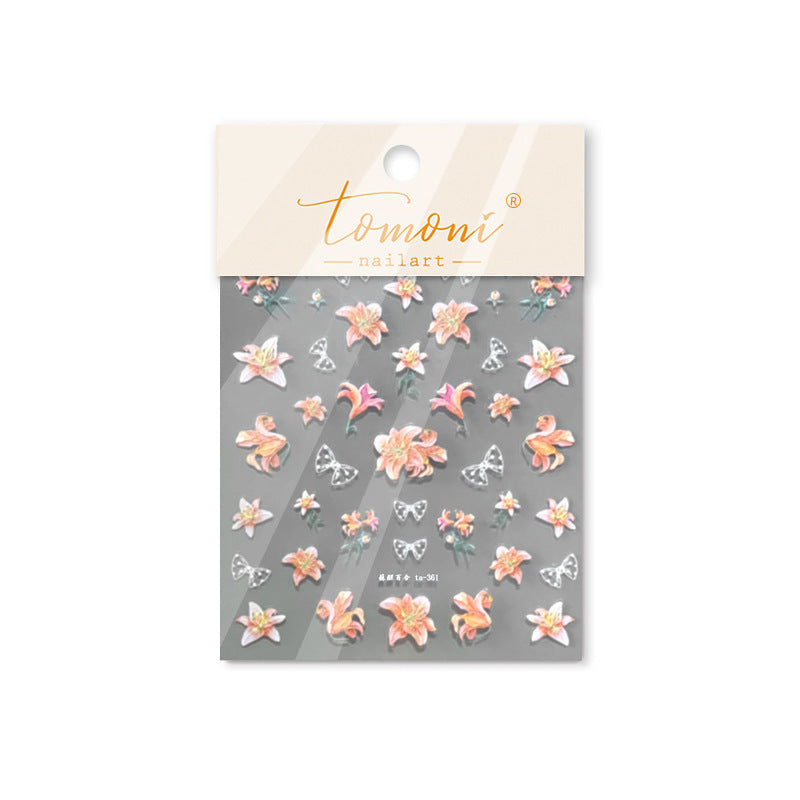 365nails: "Iridescent Lily Star" – nail art stickers