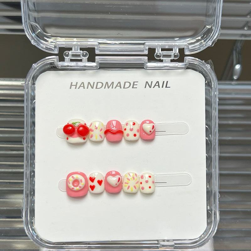 Sweet Cartoon Candy Kids Press On Nails Assorted Set