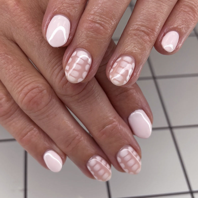 Uñas postizas cortas y redondas, ¡muy vendidas! Uñas postizas a presión, venta al por mayor | 365nails