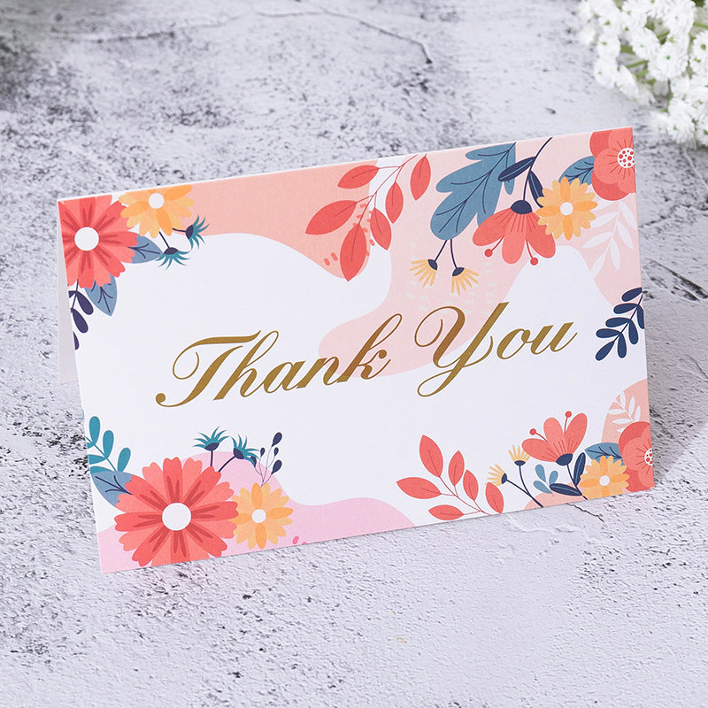 Floral Thank You Cards for Customer Appreciation Packaging (MOQ=2)