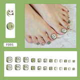 Arte de unha com expressão em estilo cômico fofo, unhas postiças, unhas postiças, verde abacate, tabletes de arte de unha, unhas postiças acabadas, atacado de unhas｜365nails