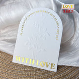 Embossed Gold Cotton Display Cards for Press On Nails (MOQ=50)