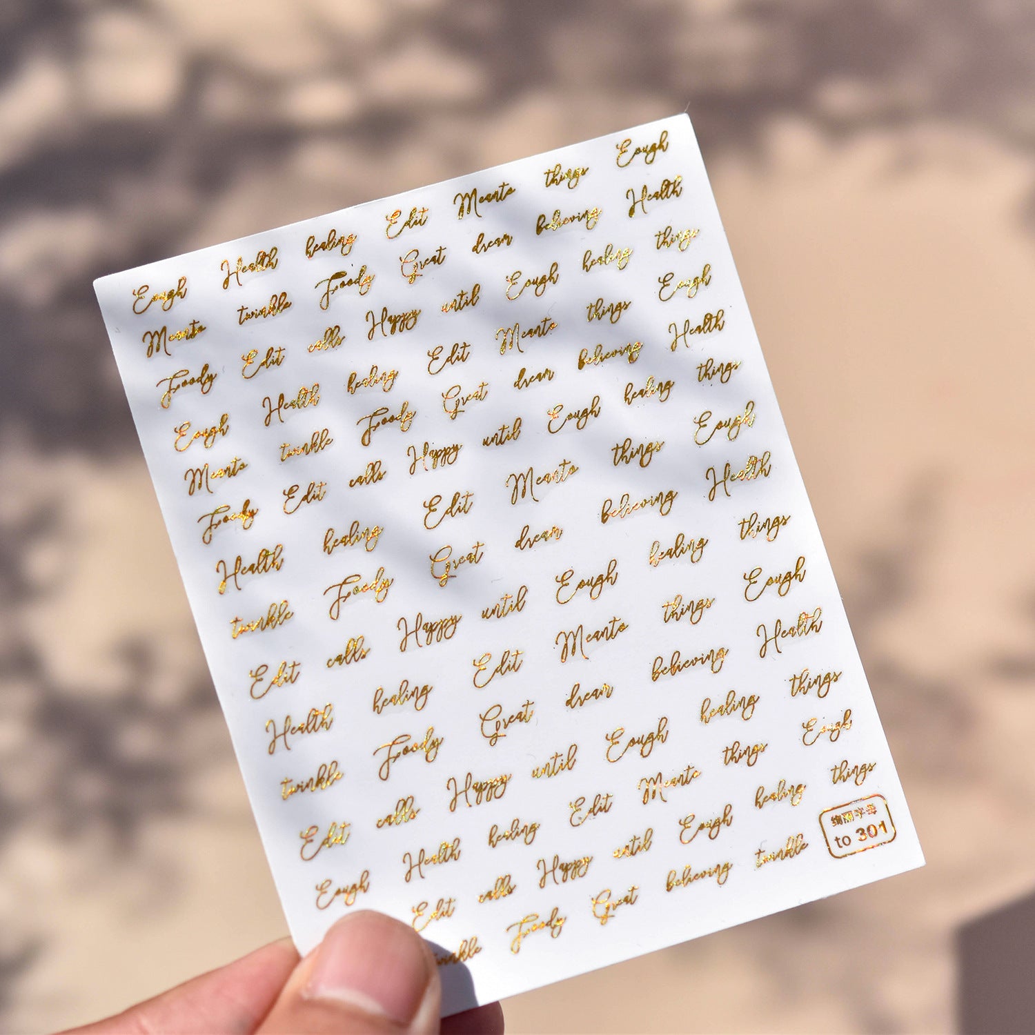 365nails: "Metallic Gold Rose" – nail art stickers