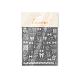 3D Embossed Spider Web Lace Nail Stickers – White Sheer Mesh Texture Set