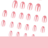 Pink Chrome Mirror Shine Press-On Nails