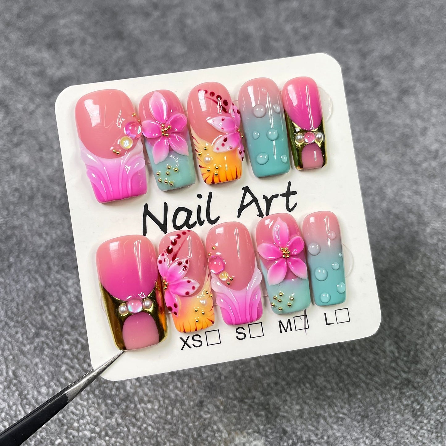 Sunrise Bloom Series Press-On Nails