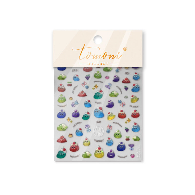 365nails: "Monstro de Gosma Colorido" – adesivos para unhas