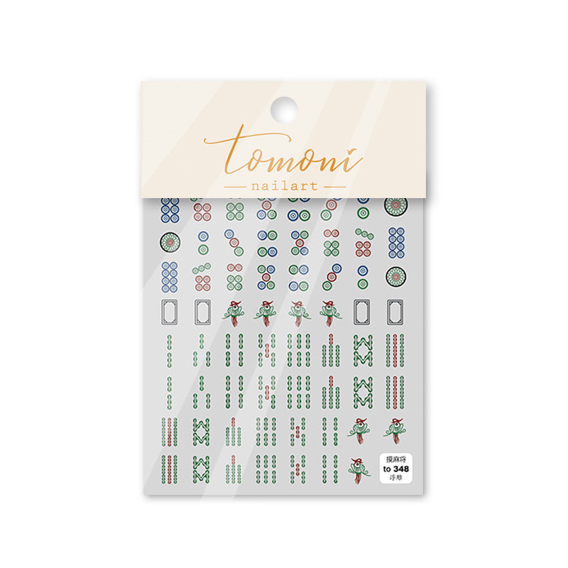 365nails: "lucky mahjong tile" – Nail Art Stickers