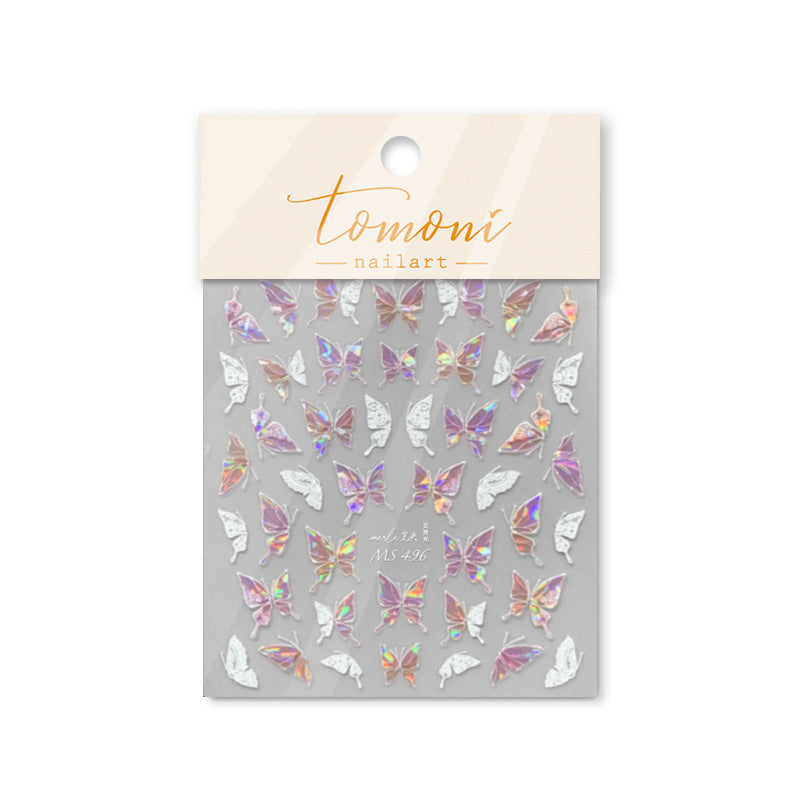365nails: "Iridescent Aurora Butterfly" – Nail Art Stickers