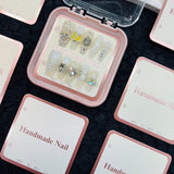 Pearlescent Foil Display Cards for Press On Nail Presentation (MOQ=50)