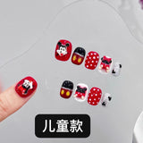 Cute Cartoon Kids Press On Nails Set