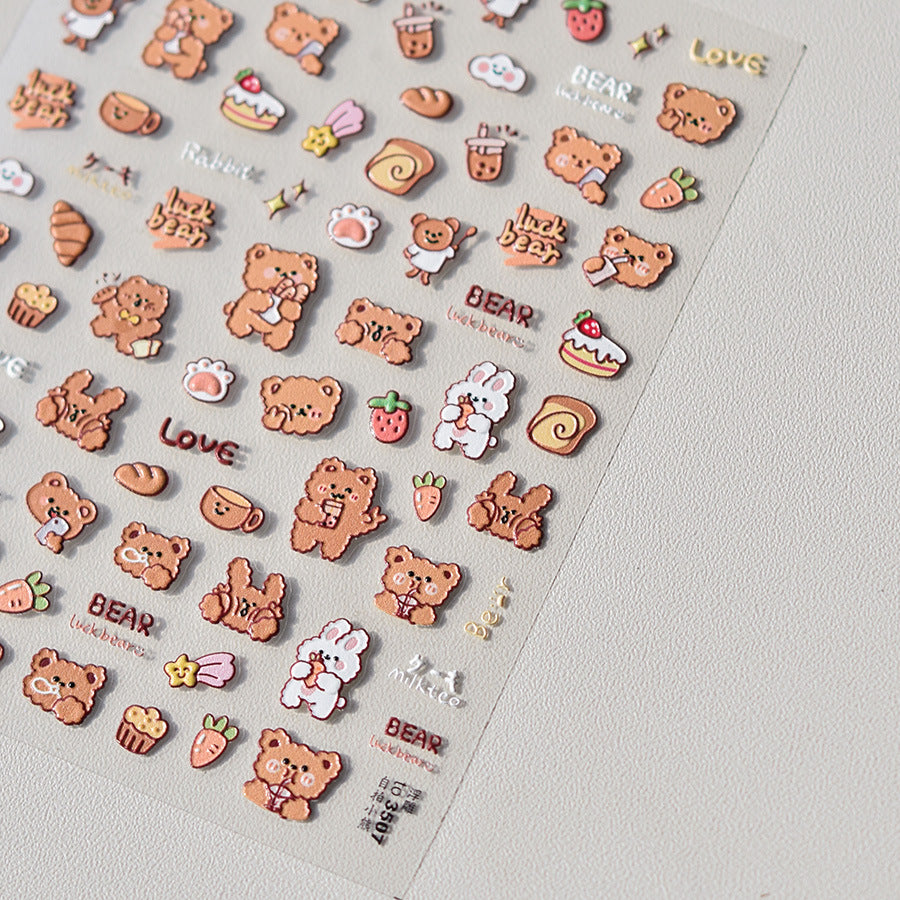 Bakery Embossed – Cute Dessert Nail Art Set