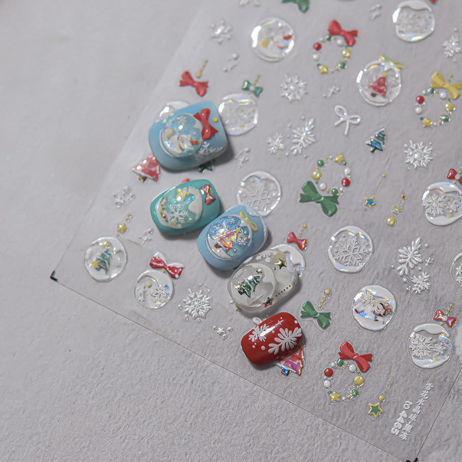 365nails: "축제 크리스마스 오너먼트" – 네일 아트 스티커