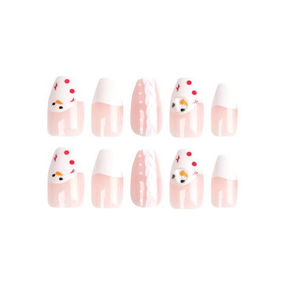Christmas Wear Nail Nail Sticker Fake Nail Advanced Patch Nail Nail Patch Removable Wear Nail Nail Wholesale｜365nails