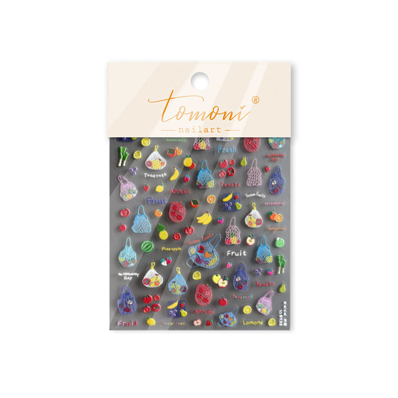Mini Swimwear & Bikini: "Vacation Beach Vibe" – 5D Embossed Nail Sticker