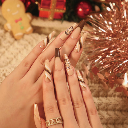 Christmas wear nail special fake nail nail nail piece press on nails｜365nails
