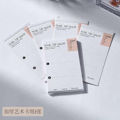 Square press on nails storage box wholesale