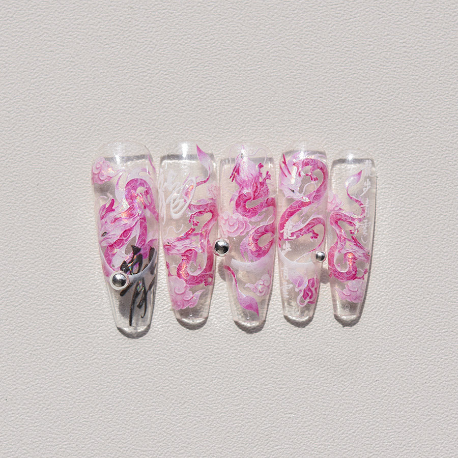 Shell Iridescent Dragon – Chinese Style Nail Art Set